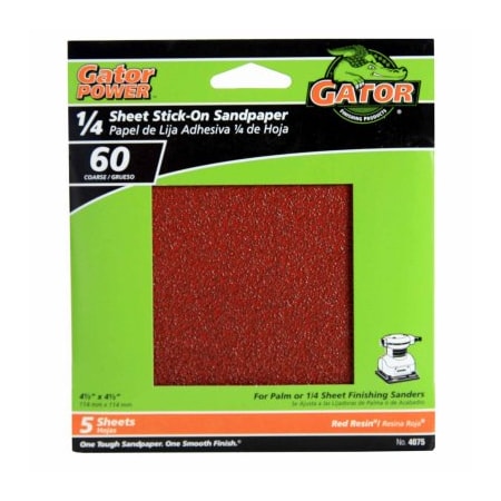 Gator Finishing 5PK 45 60G Sand Sheet 4075